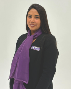 Karen Landeros, ingeniera civil en logística.